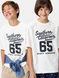 UNIQLO Kids' AIRism Cotton Crew Neck T-Shirt (Graphic) - 01 OFF WHITE