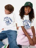 UNIQLO Kids' AIRism Cotton Crew Neck T-Shirt (Graphic) - 01 OFF WHITE