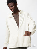 UNIQLO Men's DRY-EX UV Protection Full-Zip Hoodie - 01 OFF WHITE