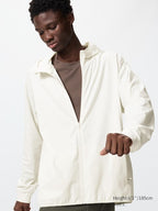 UNIQLO Men's DRY-EX UV Protection Full-Zip Hoodie - 01 OFF WHITE