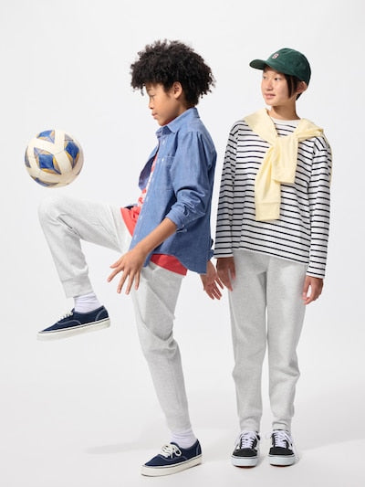 UNIQLO Kids' DRY Sweat Joggers - 02 LIGHT GREY