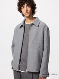 UNIQLO Men's Single Collar Short Blouson - 03 GREY