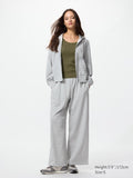 UNIQLO Women's Wide Sweat Trousers - 03 GREY