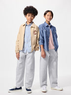 UNIQLO Kids' DRY Sweat Curve Trousers - 03 GREY
