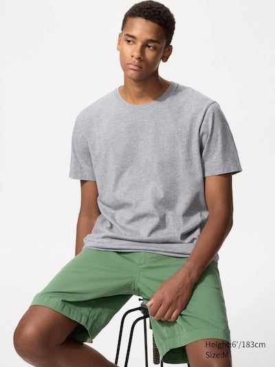 UNIQLO Unisex 100% Supima Cotton T-Shirt - 04 GREY