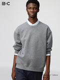 UNIQLO Unisex Oversized Sweatshirt - 05 GREY