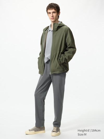 UNIQLO Men's Ultra Stretch Active Tapered Trousers - 07 GREY