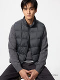 UNIQLO Men's PUFFERTECH Vest - 08 DARK GREY