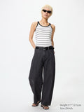 UNIQLO Baggy Barrel Leg Jeans - 08 DARK GREY