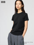 UNIQLO Women's Crew Neck T-Shirt - 09 BLACK
