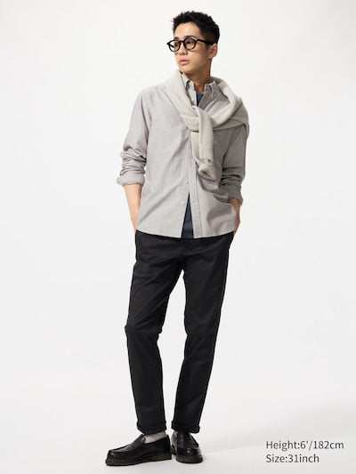 UNIQLO Men's Slim Chino Trousers - 09 BLACK