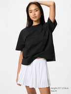 UNIQLO Women's AIRism Cotton T-Shirt - 09 BLACK