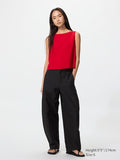UNIQLO Unisex Jersey Barrel Leg Trousers - 09 BLACK