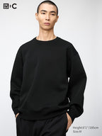 UNIQLO Unisex Oversized Sweatshirt - 09 BLACK