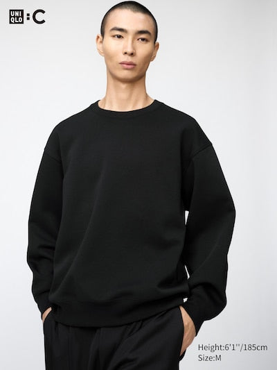 UNIQLO Unisex Oversized Sweatshirt - 09 BLACK
