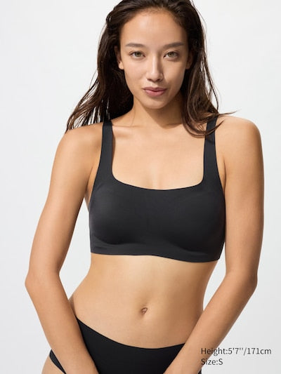 UNIQLO Women's Wireless Bra (Relax) - 09 BLACK
