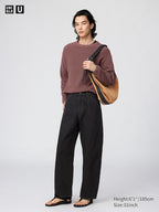 UNIQLO Men's Barrel Leg Jeans - 09 BLACK