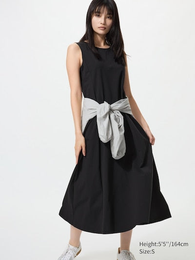 UNIQLO Women's Ultra Stretch AIRism Dress (Sleeveless) - 09 BLACK