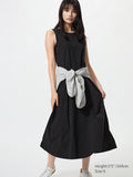 UNIQLO Women's Ultra Stretch AIRism Dress (Sleeveless) - 09 BLACK