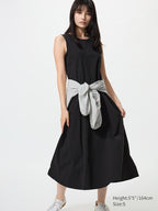 UNIQLO Women's Ultra Stretch AIRism Dress (Sleeveless) - 09 BLACK
