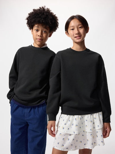 UNIQLO Kids' DRY Sweatshirt - 09 BLACK