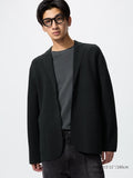 UNIQLO Men's Milano Ribbed Jacket - 09 BLACK