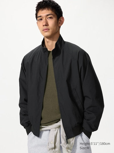 UNIQLO Men's Harrington Jacket - 09 BLACK