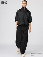 UNIQLO Unisex Barrel Leg Trousers - 09 BLACK