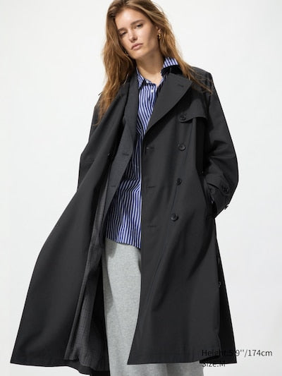 UNIQLO Trench Coat - 09 BLACK