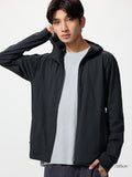 UNIQLO Men's DRY-EX UV Protection Full-Zip Hoodie - 09 BLACK