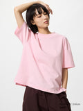 UNIQLO Women's AIRism Cotton T-Shirt - 10 PINK