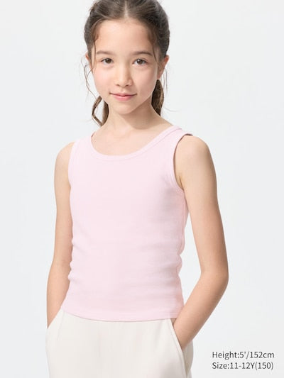 UNIQLO Kids' Ribbed Bra Top - 10 PINK