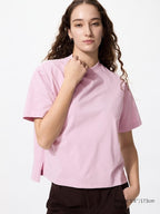 UNIQLO Women's AIRism Cotton T-Shirt - 11 PINK