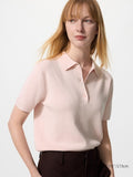 UNIQLO Women's Polo Jumper (Short Sleeve) - 11 PINK