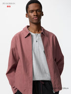 UNIQLO Men's Zip-Up Blouson - 12 PINK