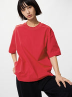 UNIQLO Women's AIRism Cotton T-Shirt - 15 RED