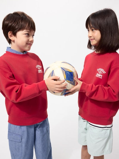UNIQLO Kids' DRY Sweatshirt (Graphic) - 15 RED