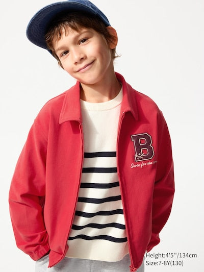 UNIQLO Kids' Jersey Work Jacket - 15 RED