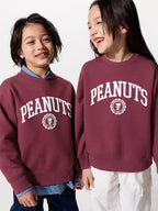 UNIQLO PEANUTS UT DRY Graphic Sweatshirt - 18 WINE