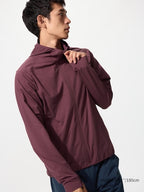 UNIQLO Men's DRY-EX UV Protection Full-Zip Hoodie - 18 WINE