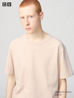 UNIQLO Unisex Crew Neck T-Shirt - 30 NATURAL