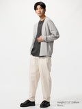 UNIQLO Men's Linen Blend Relaxed Trousers - 30 NATURAL