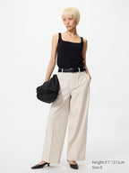 UNIQLO Women's Smart Wide Trousers - 30 NATURAL