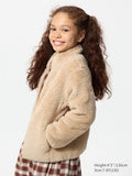 UNIQLO Kids' Fluffy Fleece Full-Zip Jacket - 31 BEIGE