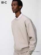 UNIQLO Unisex Oversized Sweatshirt - 31 BEIGE
