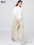 UNIQLO Unisex Cotton Culottes - 31 BEIGE