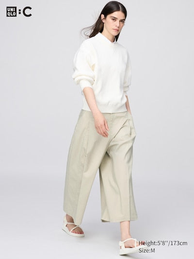 UNIQLO Unisex Cotton Culottes - 31 BEIGE