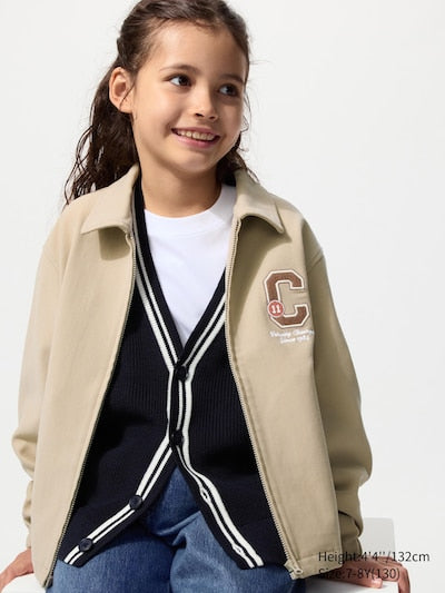 UNIQLO Kids' Jersey Work Jacket - 31 BEIGE