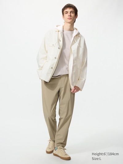 UNIQLO Men's Ultra Stretch Trousers - 32 BEIGE