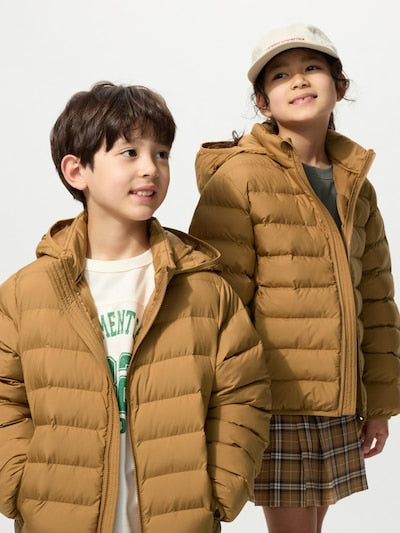 UNIQLO Kids' PUFFERTECH Washable Parka - 34 BROWN
